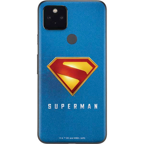 Superman 2025 Classic Superman Shield Emblem Google Pixel 5a Skin